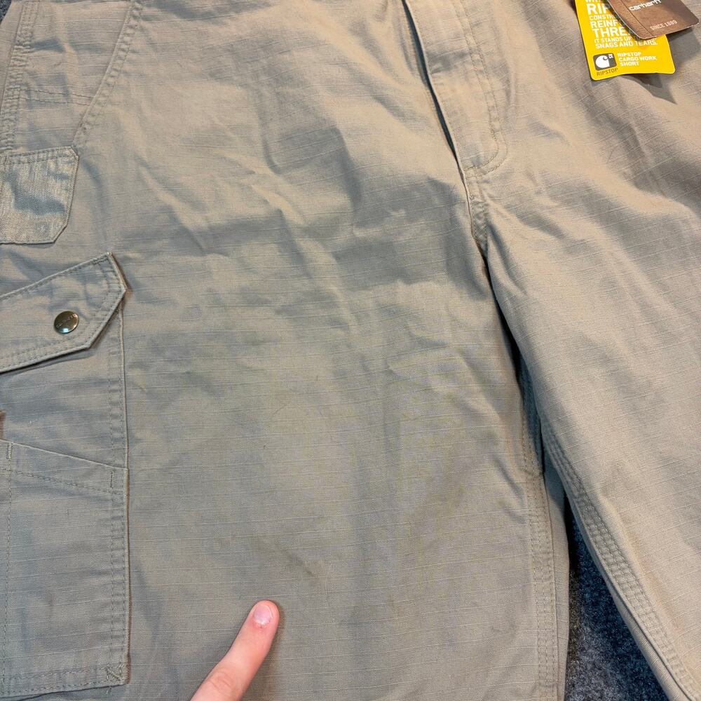 Brand New Carhartt Mens 44 Ripstop Cargo Work Shorts Cotton Gorpcore Relaxed Fit - Picture 4 of 8